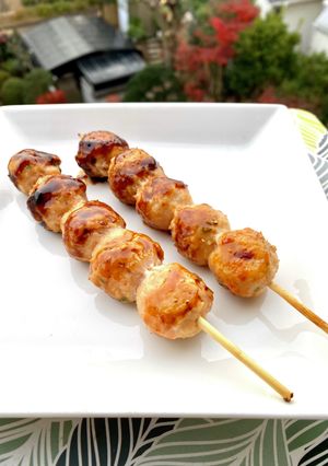 鍋用鶏肉団子で、つくね串焼き-レシピのメイン写真
