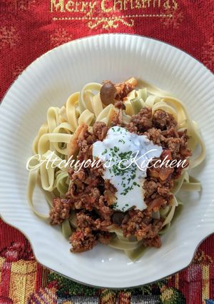 簡単！三色パスタのよくばりボロネーゼ-レシピのメイン写真