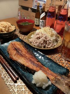 ほっけ塩焼き!と炊き込みご飯♪♪♪-レシピのメイン写真