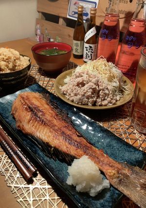 ほっけ塩焼き！と炊き込みご飯♪♪♪-レシピのメイン写真