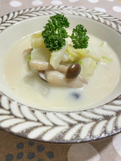 白菜の豆乳スープ-レシピのメイン写真