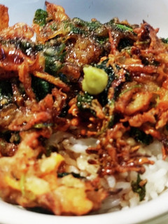 一口かき揚げで★春菊のかき揚げ丼★-レシピのメイン写真