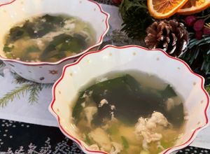 卵白消費☆ワカメと小ねぎのスープ♪-レシピのメイン写真