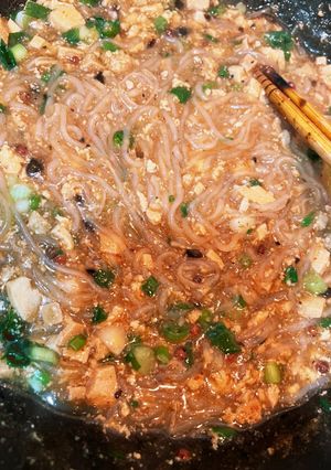 妄想麻婆春雨 しらたきと高野豆腐で大丈夫-レシピのメイン写真