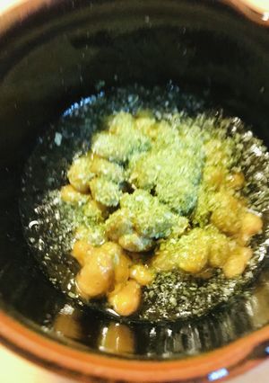 毎日の納豆●もずく＋青のりのトッピング-レシピのメイン写真