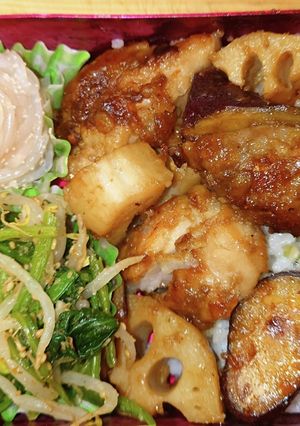 鶏れんこんさつま芋　弁当-レシピのメイン写真