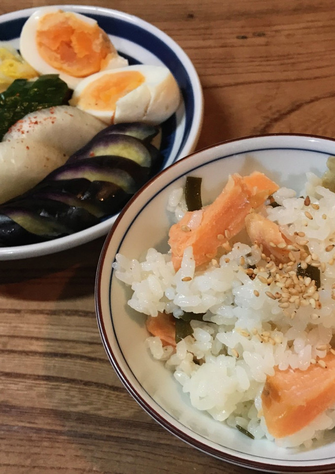 塩鮭と昆布の簡単炊き込みご飯-レシピのメイン写真