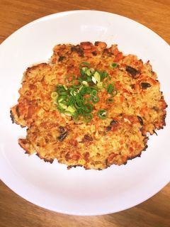 鮭ごはんの青唐辛子味噌おやき-レシピのメイン写真