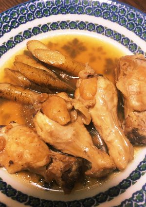手羽元とごぼうの炊いたん-レシピのメイン写真