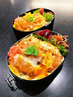 高校生弁当2022 12月12ヒレカツ丼-レシピのメイン写真