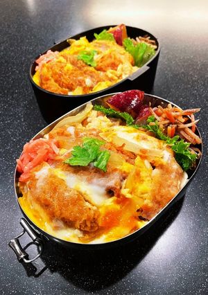 高校生弁当2022 12月12ヒレカツ丼-レシピのメイン写真