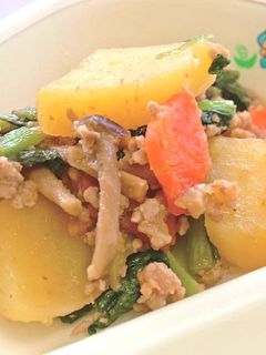 【学校給食】じゃがいものそぼろ煮-レシピのメイン写真
