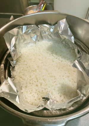 洗い物なし！アルミホイルと圧力鍋でご飯-レシピのメイン写真