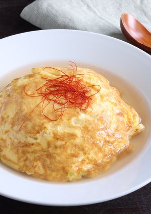 たけのこ入り天津飯～ほたてだしあんかけ～-レシピのメイン写真