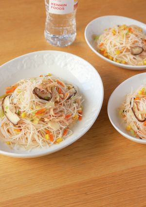 非常食に！屋台気分の焼かないビーフン-レシピのメイン写真