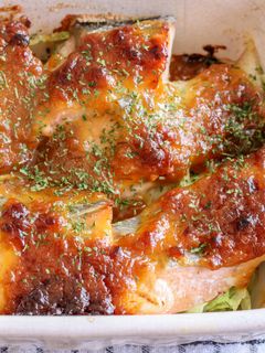 鮭のもろみみそマヨ焼き-レシピのメイン写真