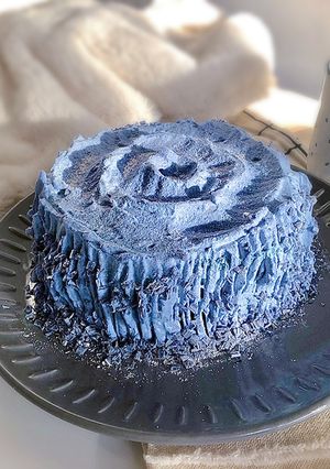 【クリスマスに】青い切り株ケーキ-レシピのメイン写真