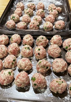 計量スプーンでラクラク大きさ均一な肉団子-レシピのメイン写真