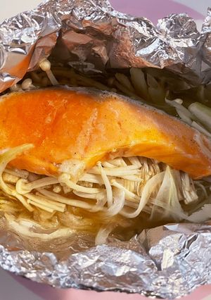 フライパンで簡単✩鮭のホイル焼き-レシピのメイン写真