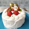 ふわふわ米粉クリスマスケーキ