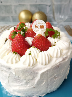 ふわふわ米粉クリスマスケーキ-レシピのメイン写真