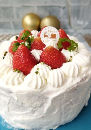 ふわふわ米粉クリスマスケーキ-レシピのメイン写真
