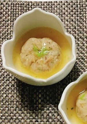 うどんスープの餡で鯖水煮缶と蓮根の饅頭。-レシピのメイン写真