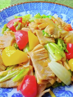 ベジタリアン料理!こんにゃくの野菜炒め♪-レシピのメイン写真