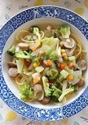 野菜たっぷりスープパスタ-レシピのメイン写真