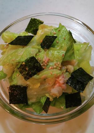 色変なし♪レタスまるごとサラダ♪-レシピのメイン写真