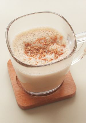 【 ほうじ茶きなこラテ 】-レシピのメイン写真