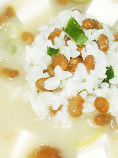 味噌汁ぶっかけ納豆飯-レシピのメイン写真