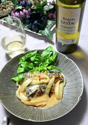 サバの白味噌×白ワイン煮-レシピのメイン写真