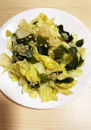 キャベツとわかめの生姜和え-レシピのメイン写真