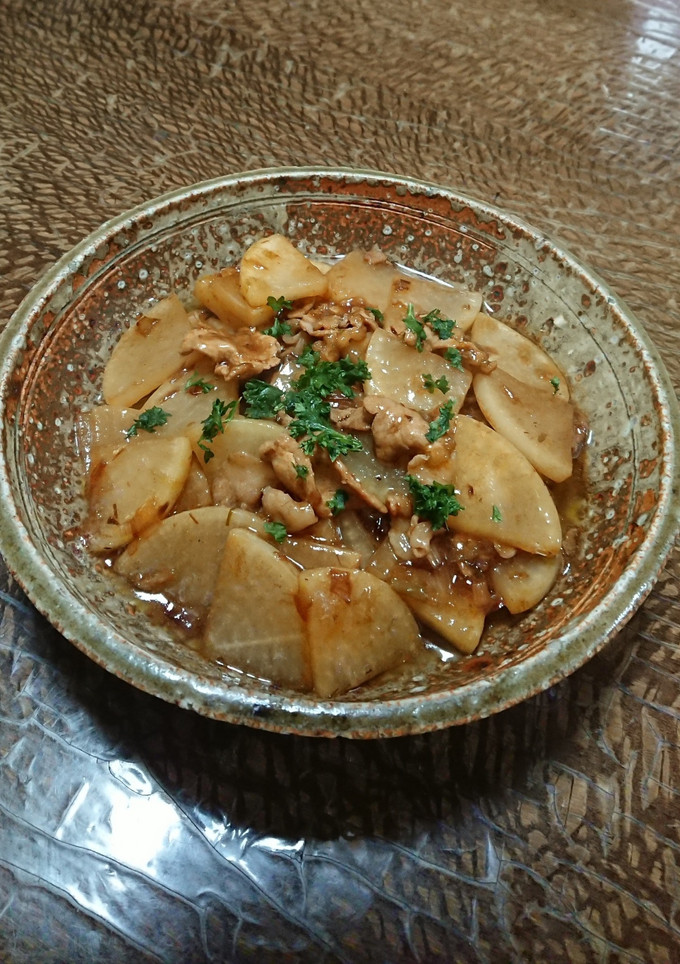 大根と豚肉のオイスターソース炒め-レシピのメイン写真