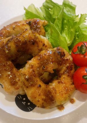 肉巻きアボカドリング♡ハニーマスタード-レシピのメイン写真