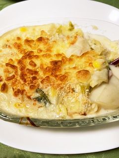 牛乳活用!野菜もたっぷり!スープグラタン-レシピのメイン写真