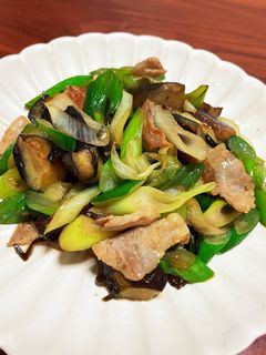 豚バラの塩こんぶ炒め-レシピのメイン写真