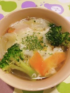 冷蔵庫の余った野菜で*コンソメスープ-レシピのメイン写真
