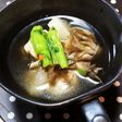 鶏つくねno和風スープ