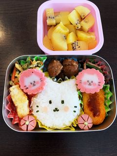 にゃると巻キャラ弁☆幼稚園保温庫用☆2歳-レシピのメイン写真