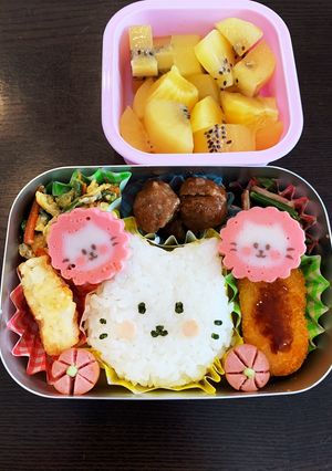 にゃると巻キャラ弁☆幼稚園保温庫用☆２歳-レシピのメイン写真