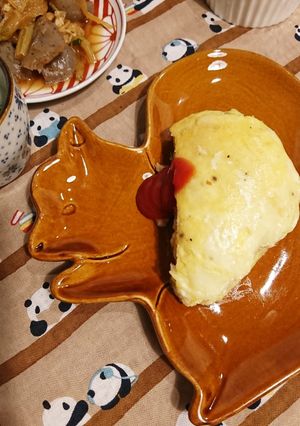 ベーコンポテサラオムレツ-レシピのメイン写真