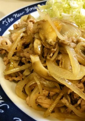レシピ投稿祭　タモリさん風豚肉の生姜焼き-レシピのメイン写真