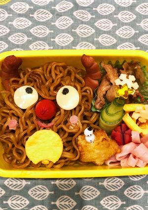 焼きそばで★クリスマス弁当-レシピのメイン写真