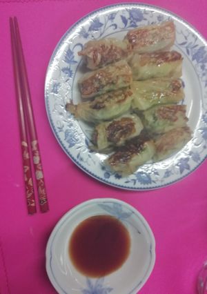 あっさり白菜巻ぎょうざ(孫達に伝授)-レシピのメイン写真