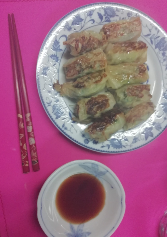 あっさり白菜巻ぎょうざ(孫達に伝授)-レシピのメイン写真
