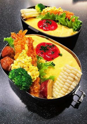 高校生弁当2022 12月13オムライス-レシピのメイン写真