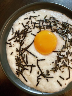 月見とろろ納豆パスタ-レシピのメイン写真