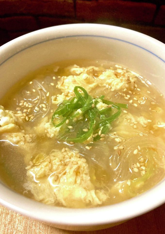 春雨とふわふわ卵の中華スープ-レシピのメイン写真